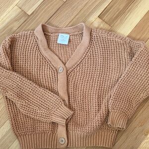 Girls Lauren Conrad Cozy Knit Cardigan Sweater - Tan